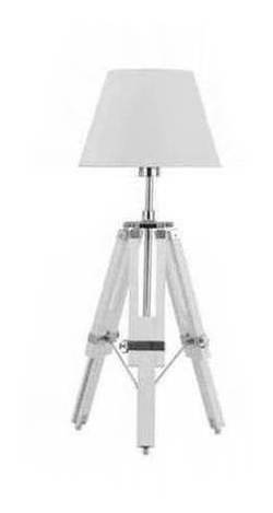 White Feature Lamp with Tripod Base.
